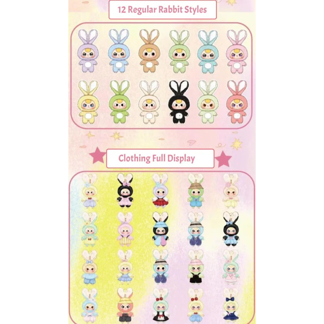 Baby Three Macaron Cute Bunny Plush Blind Box