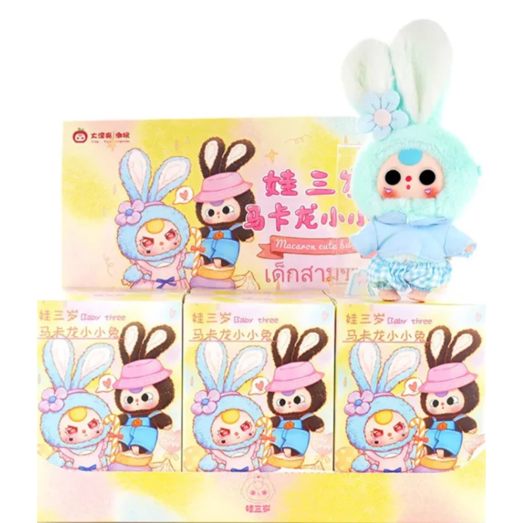 Baby Three Macaron Cute Bunny Plush Blind Box